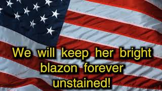 The Star Spangled Banner full version with lyrics [upl. by Eikcim]