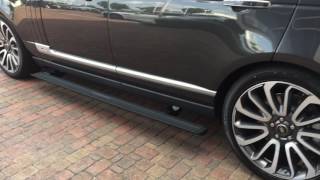 Turning Off  On Range Rover Running Boards  Deployable Side Steps [upl. by Yot]