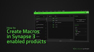 Creating Macros in Synapse 3 enabled products [upl. by Eleanore214]