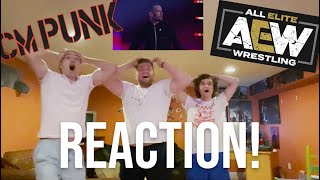 CM PUNK AEW DEBUT REACTION  AEW Rampage The First Dance [upl. by Yevre]