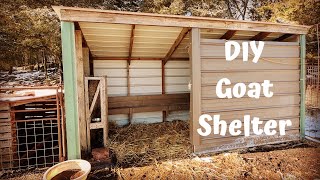 DIY Goat Shelter Made From Recycled Materials  Kiko Goats [upl. by Enyalb]