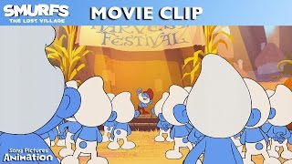 THE SMURFS THE LEGEND OF SMURFY HOLLOW  Short Film Clip [upl. by Rosenblast127]