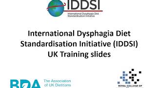 IDDSI Overview  UK [upl. by Alarice]