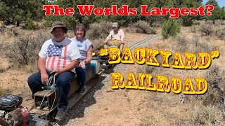 The Worlds Largest Backyard Railroad [upl. by Wallas479]