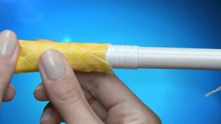 How to Use Tampons TAMPAX Cardboard Applicator Opening the wrapper [upl. by Ermin]