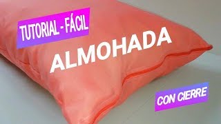 Cómo hacer almohada con cierre  Tutorial  Fácil [upl. by Persons]