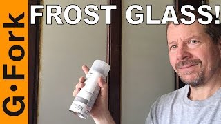 How to Frost Glass  Frosted Glass Spray Paint  GardenFork [upl. by Rebmyk]