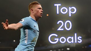 Kevin De Bruyne Top 20 Goals For Man City [upl. by Aihsek]