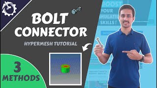 Hypermesh Connectors  Bolt Connector 3 METHODS [upl. by Enyrat]