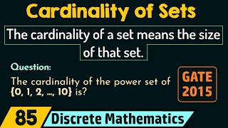 Cardinality of Sets [upl. by Hauge853]