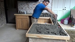 GREAT WAY TO MAKE CONCRETE COUNTER TOPS [upl. by Lolande]