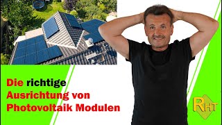 Die richtige Ausrichtung von Photovoltaikmodulen am Dach [upl. by Hastings]