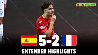 Spain vs France  Highlights  U19 Euro Futsal 06092023 [upl. by Rodmann]