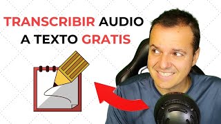 Cómo TRANSCRIBIR AUDIO a TEXTO 📢 Programa 100 Gratis y online [upl. by Lombardy]