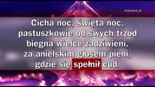 Kolęda  Cicha noc karaoke [upl. by Azilem95]