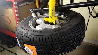 How to Modify Manual Tire Changer and Change Tires [upl. by Haleehs]