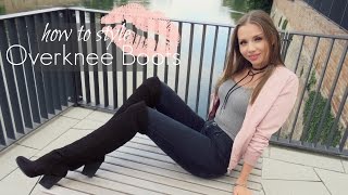 How to style Overknee Boots  Herbst LOOKBOOK [upl. by Thorr]