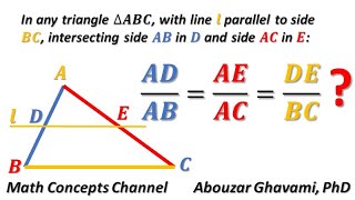 Thales Basic Proportionality Theorem Proof [upl. by Elatsyrc]