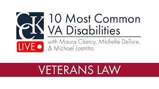 10 Most Common VA Disabilities Among Veterans [upl. by Melton]