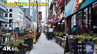 Toronto Walks  Roncesvalles Village amp King St West to Downtown 4K [upl. by Aitsirhc183]