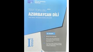 Azerbaycan dili Yeni Test Toplusu Cavabları 1ci hisse DIM 2019 [upl. by Llekcor488]