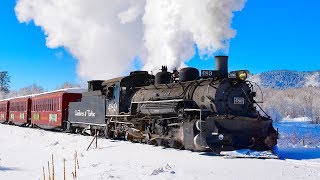 Winter STEAM TRAIN Cumbres amp Toltec Scenic [upl. by Tiemroth771]