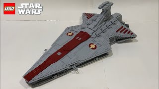 Lego Star Wars Venator Class Star Destroyer MOC [upl. by Elacim480]