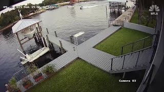 Camera captures terrifying boat crash [upl. by Elletnuahc]