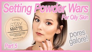 Rimmel London Stay Matte Pressed Powder  Setting Powder Wars  Oily Skin Drugstore Edition [upl. by Ennaid]