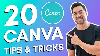 20 CANVA TIPS AND TRICKS  Canva Tutorial For Beginners [upl. by Elirpa]