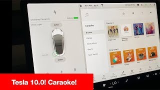 TESLA Caraoke 🎤😍 First look at Teslas version of karaoke [upl. by Fidelis]