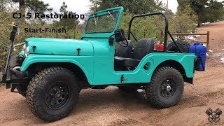 1965 Jeep CJ5 Restoration Full Video [upl. by Aynam968]