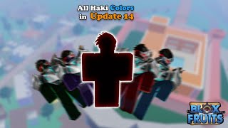 All Haki colors in Blox fruits update 14 ⚡ [upl. by Samohtnhoj870]