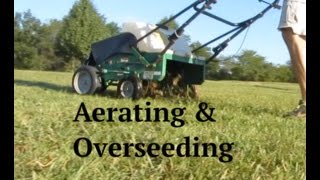 Aerating amp Overseeding a Lawn  How To [upl. by Nored764]