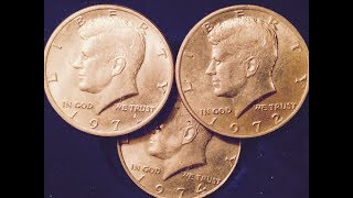 1971 1972 1974 Kennedy Half Dollars [upl. by Naihs]