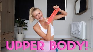 15 Minute NO REPEAT Mini Resistance Band Upper Body Workout [upl. by Healey]