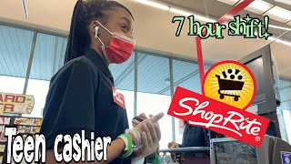 SPEND A DAY WITH ME AT WORK AS A TEEN CASHIER AT SHOPRITE   Kyala TV [upl. by Edy]