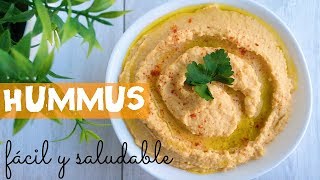 ¡ HUMMUS fácil y saludable [upl. by Rosenkrantz791]