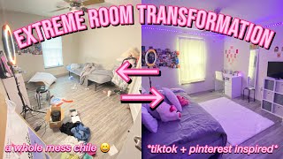 EXTREME ROOM TRANSFORMATION  TOUR  pintrest amp tiktok inspired  michaela amari [upl. by Roper523]