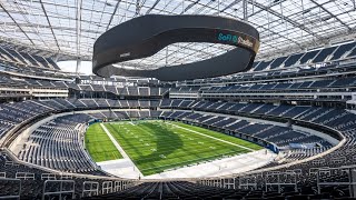 SoFi Stadium Tour in Los Angeles Home of the Rams and Chargers [upl. by Sitoiganap]