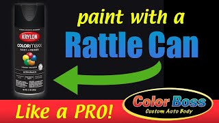 How To Spray Rattle Can Paint Like A Pro [upl. by Adnuhsal418]