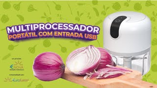 Mini Processador De Alimentos Elétrico  USB [upl. by Eirak920]