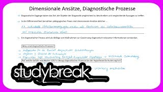 Dimensionale Ansätze Diagnostische Prozesse  Diagnostik [upl. by Melitta]