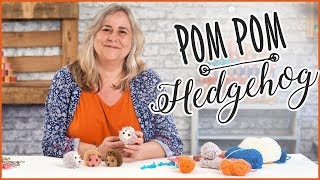 How To Make A PomPom Hedgehog  Easy Craft Tutorial [upl. by Santana]