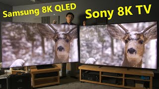 Samsung 8K QLED vs Sony 8K TV Comparison 2020 [upl. by Ralfston663]