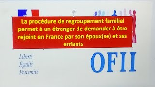 FRANCE  le regroupement familial en France  démarche [upl. by Sana784]