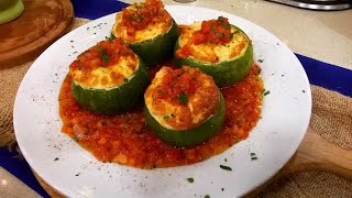 Zapallitos rellenos con pollo soufflé [upl. by Ardnwahs]