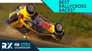 BEST of RALLYCROSS World RX crashes epic overtakes roll overs spins and more [upl. by Nysila896]