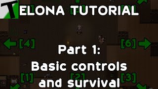 Elona Tutorial Part 1 Basic controls survival hunger [upl. by Etnuad]