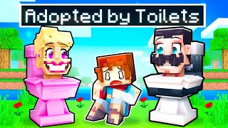 Adopted By SKIBIDI TOILET FAMILY In Minecraft [upl. by Windham714]